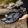 Gai homens ao ar livre casual confortável praia aqua sapatos antiderrapantes sandálias respiráveis de pouco peso chinelos de verão 240119