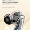 Наушники ANC Беспроводные TWS Bluetooth 5.2 Наушники 40 дБ Гарнитура с активным шумоподавлением InEar Микрофоны Handfree Телефонные наушники