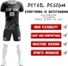 T-shirts pour hommes Shorts de maillot de football personnalisés Maillot de football personnalisé pour adultes et jeunes avec nom et numéro d'équipe Fbpk