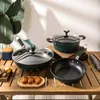 Cookware Sets Wholesale Wok Non-stick Pan Household Gas Stove Universal Three-piece Set Frying Soup Pot