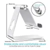 Tablet PC Stands Tablet PC Stands Tablet Stand AdjustableAluminum Desktop Stand Holder Dock Compatible 4-13 inch Tablet for iPad 9.710.512.9KindleNexus YQ240125