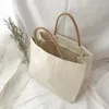 Borse a tracolla Canvas Shopper da donna Borsa shopping tote grande per donna 2021 Panno di cotone Borse femminili Ladies Beach Sac A M304d