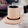 Table Mats Coffee Cup Warmer Constant Temperature Warming Mat Home Office Gift Blue