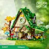 Blokuje kreatywne elementy Mini Dream House Builds Model DIY Micro cząsteczka cegieł dla dzieci sztuki