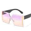 Sunglasses Square Women 2024 Fashion Designer Red Pink Clear Small Lens Personality Sun Glasses Shades UV400