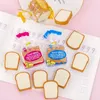 Creative Cute Toast Bread Eraser Student Start Stationery End of Term Christmas Gift Reward 240124