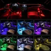 LED-Neonschild, 10-in-1-Auto-Beleuchtungsset, RGB-LED-Lichtleiste mit APP-Fernbedienung für Auto-Innenraum, dekorative Neonlampe, Armaturenbrett, YQ240126