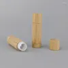 Förvaringsflaskor 1pc 5g bambu läppstift rör toppklass Läpp subpaket diy tom container förpackning flaskan makeup verktyg kosmetik