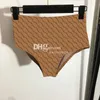 Sexy taille basse Bikinis lettres de luxe imprimé maillot de bain Push Up maillots de bain Designer soutien-gorge slips sous-vêtements combinaisons dames maillot de bain fendu
