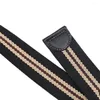 Gürtel Design weiblicher Vintage Pin Schnalle Bund Weave Taillenband Nylon Leinwand geflochten