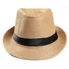 Ampla borda chapéus balde chapéus sunhat mulheres homens moda verão casual na moda praia sol chapéu de palha cowboy fedora chapéu gangster boné chapéu pequeno chapéu protetor solar 240125