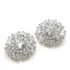 High Quality Flowery Crystal Embellishments Jewelry Zircon Strass Buttons Fancy Rhinestone Shank Ornate Buttons