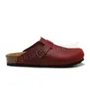 Burkin Stocks Bostons Clogs Designer Mens Dam Slippers Fur Slides Platform Winter Sandals Casual Beach Shoes Clog Sliders