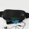 Utomhuspåsar Sports Fanny Pack Women Belt Bag Män som kör midja Telefon Black Gym Accessories