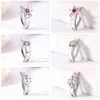 Anneaux de nombril AOEDEJ 1 PC 14G chat fleur nombril anneau fleur cristal nombril Piercing anneaux coeur oeil corps Piercing conception simple anneau de ventre YQ240125