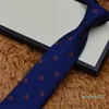 Luxury Designer 100% Tie Silk Necktie Black Blue Jacquard Hand Woven for Men Wedding Casual and Business Fashion Ties