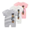 Sommer Kinder Kleidung Sets Designer Baby Strampler Kurzarm Neugeborenen Klettern Kleidung Pyjama Baumwolle Mädchen Jungen Overall Outfits