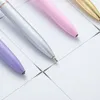 Стеклянная школьная ручка-бабочка, металлическая шариковая ручка для письма для студентов, канцелярские принадлежности из розового золота