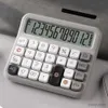 Calculatrices Calculatrice de bureau alimentée par batterie Calculatrice de finances étudiante portable avec écran LCD Bureau à piles pour le bureau