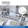 ZONESUN 자동 수직 양식 충전 씰 머신 파우치 충전 기계 VFF 포장 기계 가셋 백 포장 ZS-FS02