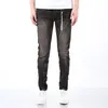 new arrival Purple Designer Pant Stacked Trousers Biker Embroidery Ripped for Trend Size Jeans Men Tears European Jean Hombre Mens Pants.