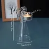 2PCS Candle Holders Transparent Crystal Glass Candlestick Candlelight Dinner Angel Modeling Candle Holder Home Table Decoration Wedding Party Props