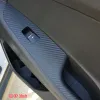 Estilo do carro preto carbono decalque botão de elevação da janela do carro interruptor painel capa guarnição adesivo 4 pçs/set para hyundai tucson 2015-2018