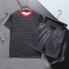 Högkvalitativa män Sweatsuit Tracksuits Summer Casual Pullover Running Sportswear Suits Designer Men's Jogger Sweatshirt Set Mens Short Sleeved Pants Set FF Top