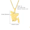 Collares colgantes Un mapa de Bangladesh Color Sier / Color dorado para mujeres Niñas Mapas de Bangladesh Cadenas Joyería bengalí Entrega de gotas DHZJV