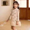 Robes de fille Hot Girl Tutu Robe Débardeur pour enfants Bow Sequin Princesse Robe Printemps et Automne Vêtements 2-8 ans L429 24323