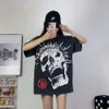 Hellstar Shirt Rapper Grey Heavy Craft Unisex Kurzarm Top High Street Fashion Retro Designer T-Shirt Hellstar Shirt S-5xl 873