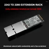 Computer Coolings M.2 SSD Adapter NGFF NVME Extended Transfer Card 2230 2242 2260 To 2280 Aircraft Hard Drive Bracket