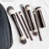 Makeup Brushes Hourglass Makeup Brushes Set - Luxury Powder Blush Eyeshadow Crease Concealer eyeLiner Smudger Metal Handle Brushes Q240126