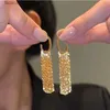 Stud 2023 New Fashion Trend Elegant Exquisite Long Tassel Earrings Female Unique Design Temperament Party Girls Unusual Accessories Q240125