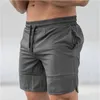 Herr shorts märke Summer Mens Gym Sports Bodybuilding Fitness Workout Quick-Dry Elastic Casual Slim Fit Sweat