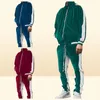 Fall Winter Men Tracksuits Geometrische sweatshirt Jogger Twee Velour 2 -delige set Velvet tracksuit8986688