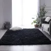 Tapis 8 x 10 pieds Shag Area Rugs Ultra Doux Intérieur Moderne Chambre d'enfant Tapis Noir en Peluche Shaggy Throw Tapis pour Chambre de Garçon et de Fille 240125