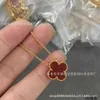 Original 1to1 Van C-A version Clover High Necklace Laser CNC Precision S925 Silver Plated 18K Thick Gold 1W47P