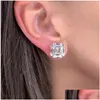 Stud 20 Styles Trendy Lab Moissanite Stud Earring Original 925 Sterling Sier Party Wedding Earrings For Women Bridal Jewelry Gift Dro Otbo9