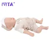 Ivita WB1528 43CM 2508G 100% Silikonowa Doll Baby Full Body Realistyczne miękkie zabawki dla dzieci z smoczka dla dzieci Prezent 240123