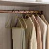 Creative Triangle Clothes Hangers 5pcs Solid Metal Hangers for Coat Trousers Scarf Drying Rack Storage Racks Wardrobe Organizer 240118