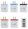 4 Caricatore rapido per telefono USB 5V 3A Spina per caricabatterie da viaggio multiporta Caricatore rapido per cellulare per iPhone 11 Pro Max Samsung LG4666899