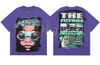 Hellstar T-shirt-rappe Mens Women Tshirt Rapper Washed Grey Heavy Craft Unisex Short Sleeve Top High Street Fashion Retro Hell Womens T-Shirt Designers Tees Size S-2XL
