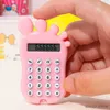 الحاسبة الحاسبة الحاسبة الأرقام المحمولة Kawaii Mini Calculator Display Display Cartoon Cute Creative Calculator Supplies Supplies