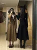 UNXX bureau dame jupe costume Tweed deux pièces tenues femmes à manches longues manteau taille haute jupe crayon ensemble 2 pièces ensemble 240124