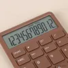 Calculatrices utiles batterie solaire à 12 chiffres calculatrice de bureau de base mini calculatrice épaissie bouton confortable fourniture de bureau
