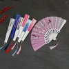 Decorative Figurines Plastic Fan Party Dance Hand Folding Chinese Vintage Style Art Craft Gift Home Decoration Ornaments