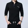 ARCSINX 5XL Polo Shirt Männer Plus Größe 3XL 4XL Herbst Winter Marke männer Polo Shirt Langarm Casual Männlichen hemd Herren polo Shirts 240118