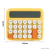 Calculatrices Calculatrice Grand écran LED Portable Économie d'énergie Clavier Mécanique Couleur Bonbon Impression Claire Calculatrice De Poche Papeterie