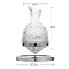 Gobelet rotatif en verre de cristal de 1500ml, créatif, aérateur de vin, carafe pour verres, tasse, cadeaux créatifs, 240119